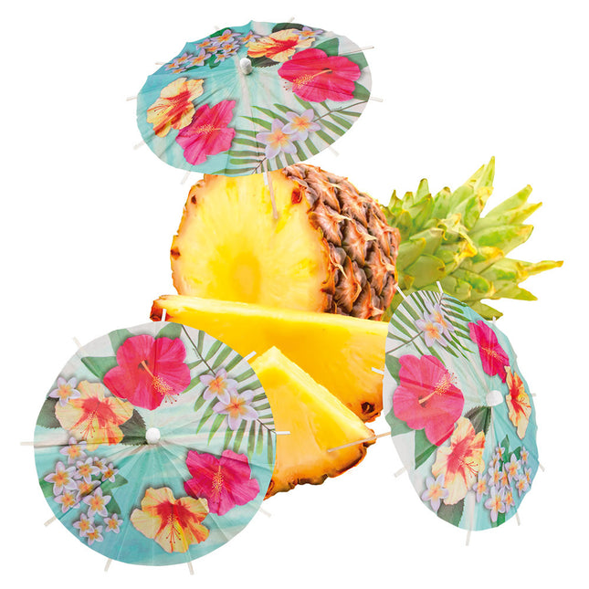 Pałeczki koktajlowe Hawaii Parasol Paradise 18cm 6szt.