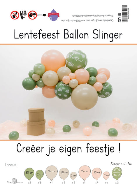 Balony Zestaw balonów DIY Organiczny Festiwal Wiosenny