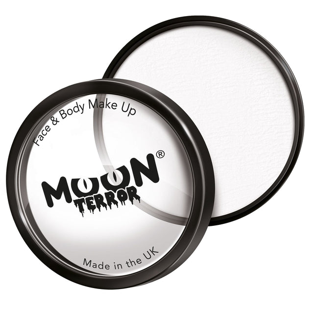 Moon Terror Halloween Pro Face Paint Cake Pots Wicked White 36g