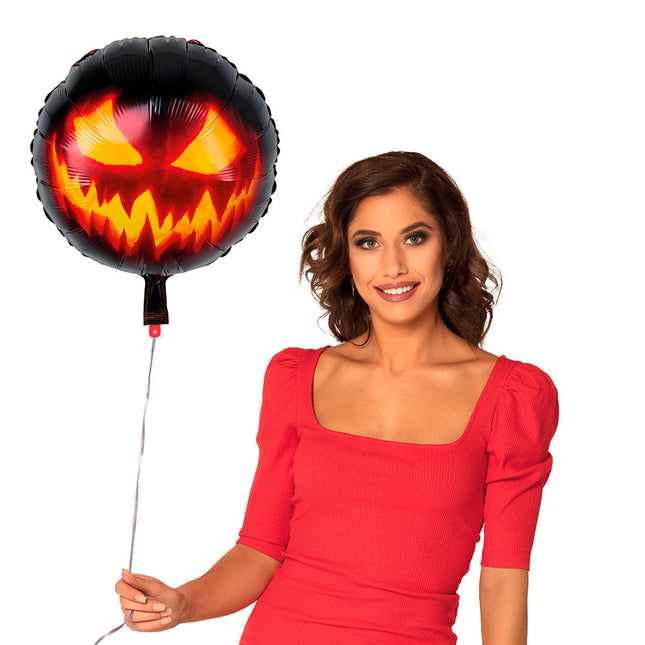 Balon helowy na Halloween Creepy Pumpkin Empty 45cm