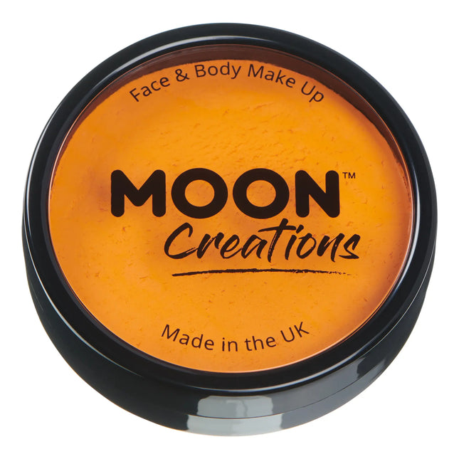 Moon Creations Pro Face Paint Cake Pots Sunshine Orange 36g