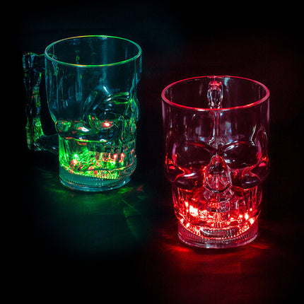 Halloween Illuminating Glass Skull 400ml