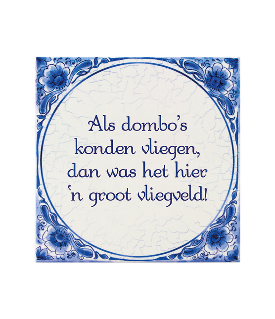 Delft Blue Tile Dombo's 14,5 cm