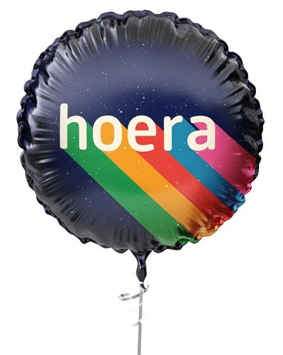 Balon helowy Hooray Rainbow pusty 45 cm