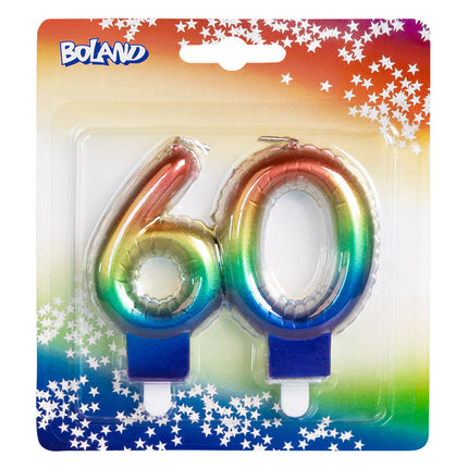 Świeca Rainbow 60 Years 8cm