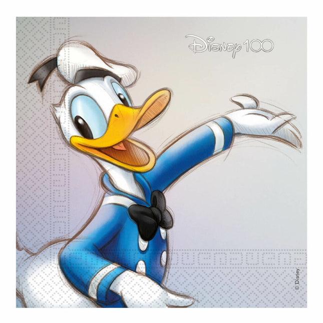 Serwetki Kaczor Donald 2 warstwowe 33cm 20szt