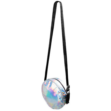 Torba na ramię Holographic Silver 20cm