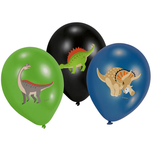 Balony dinozaury 27,5 cm 6 szt.