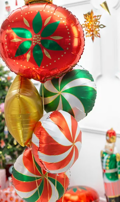 Balon helowy świąteczny pusty 45 cm