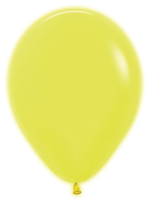 Balony Neon Żółty 30cm 50szt