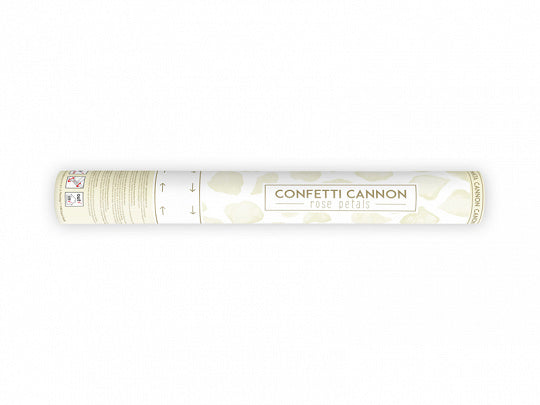 Konfetti Cannon Vanilla Cream Płatki róż 40cm