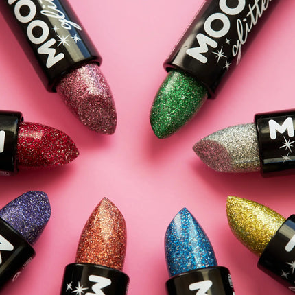 Moon Glitter Holographic Glitter Lipstick Silver 4.2g