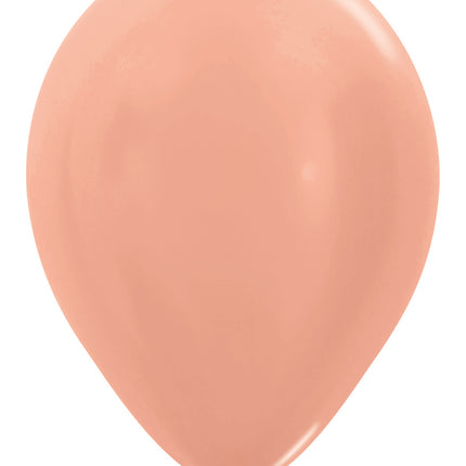 Balony Metallic Rose Gold 30cm 12szt