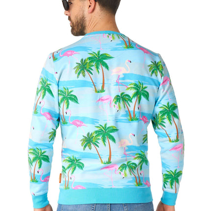 Hawaii Flamingo Sweater Men <tc>OppoSuits</tc>