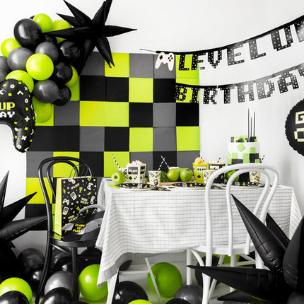 Baner na imprezę gamingową Level Up Birthday 2,5 m