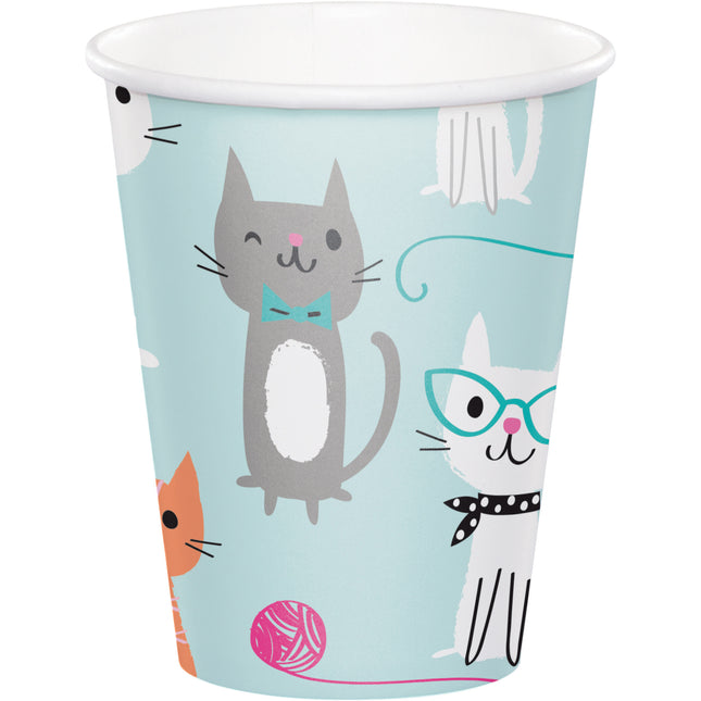 Kubki Party Cats 256ml 8szt