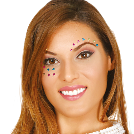 Diamenty do twarzy Star Multicoloured