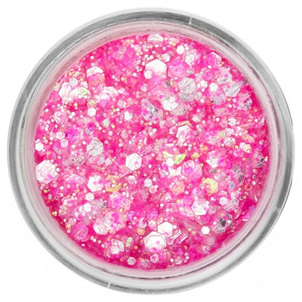 PXP Pressed Chunky Glitter Creme Neon Pink Candy 10ml