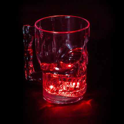 Halloween Illuminating Glass Skull 400ml