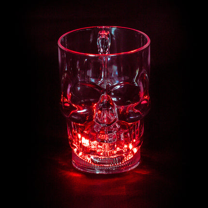 Halloween Illuminating Glass Skull 400ml