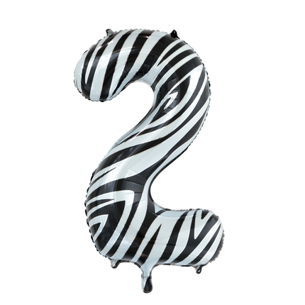 Balon foliowy Figurka 2 Zebra XL 86cm pusty