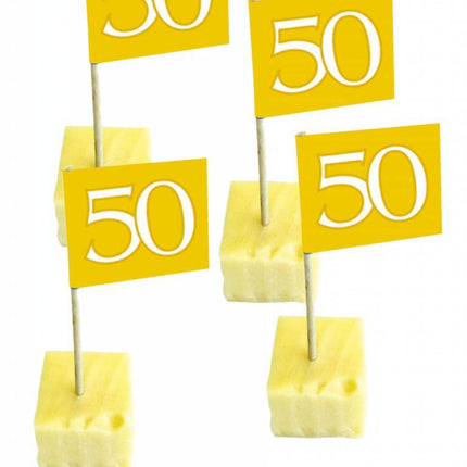 Flagi 50 Years Gold 50szt