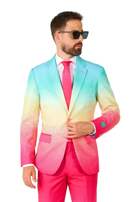 Garnitur męski Rainbow Fuchsia Blue OppoSuits