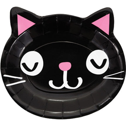 Kolorowe talerzyki Party Cats 23cm 8szt.