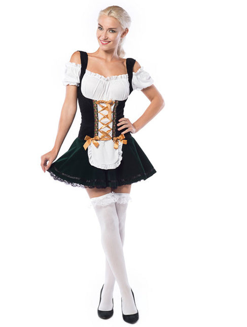 Sukienka Dirndl Oktoberfest Złote kokardy