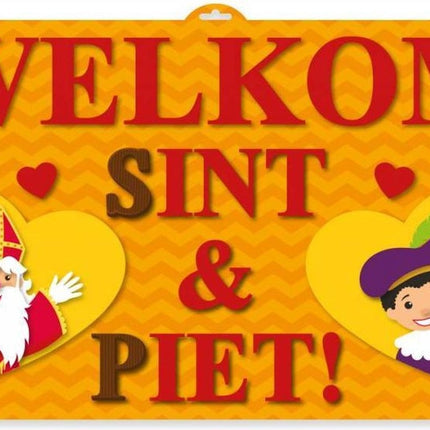 Kolorowa tabliczka na drzwi Sint en Piet 58 cm