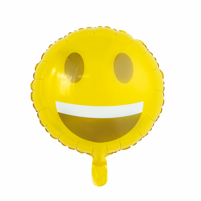 Balon helowy Emoji Smile 45 cm pusty