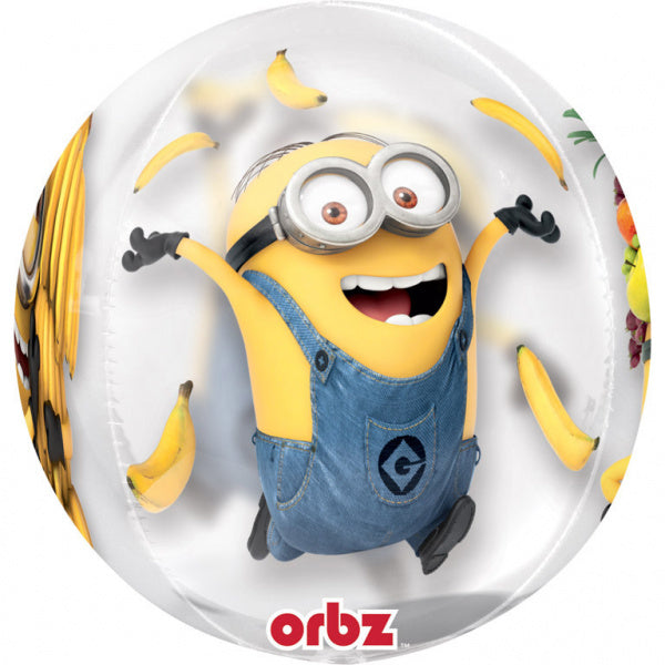 Balon z helem Minionki 40 cm pusty