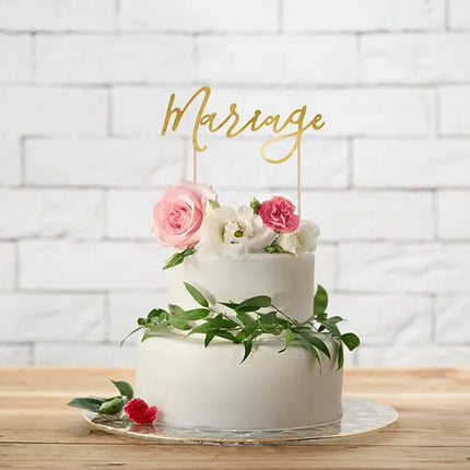 Topper na tort weselny Mariage 22,5 cm