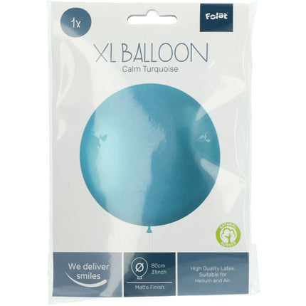 Balon Calm turkusowy 80cm