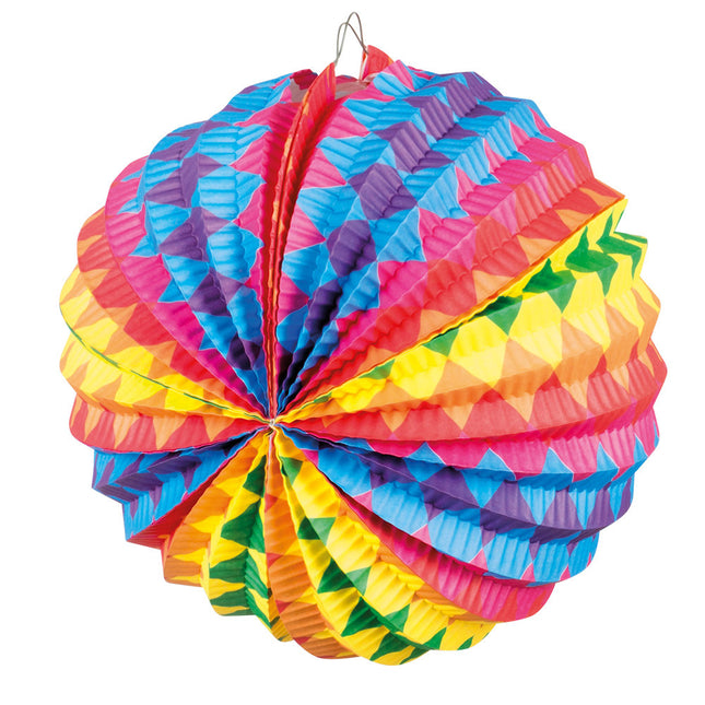 Tęczowe lampiony Balon 22cm 12szt