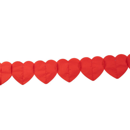 Garland of Hearts Red 6m