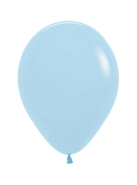 Balony Pastel Matte Blue 25cm 100szt