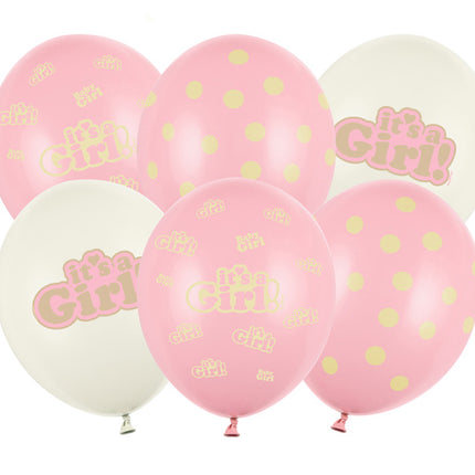 Balony It's A Girl 30cm 6szt.