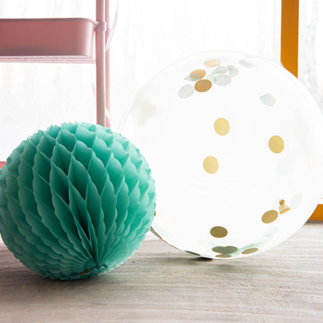 Honeycomb Ball Mint Green 30cm