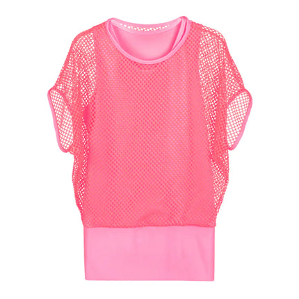 Fishnet Shirt Pink Ladies M-L | 40-46