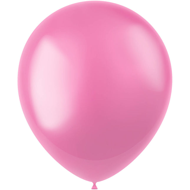 Różowe balony Metallic Bubblegum Pink 33cm 50szt