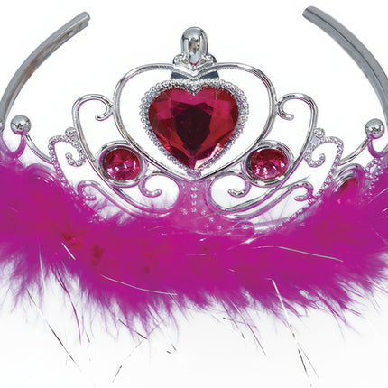 Tiara Girl Heart Pink