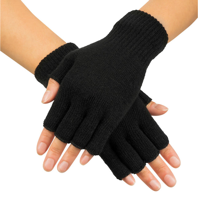 Rękawiczki bez palców czarne