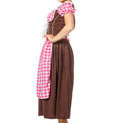 Różowa sukienka Dirndl Oktoberfest Ladies Long