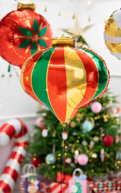 Balon świąteczny z helem pusty 51 cm