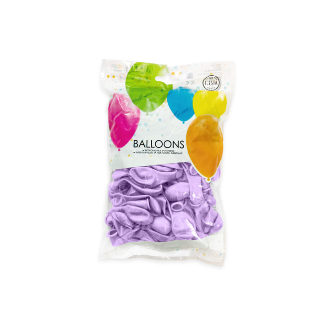 Balony lawendowe pastelowe 13cm 100szt