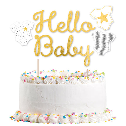 Topper na tort Hello Baby 18cm