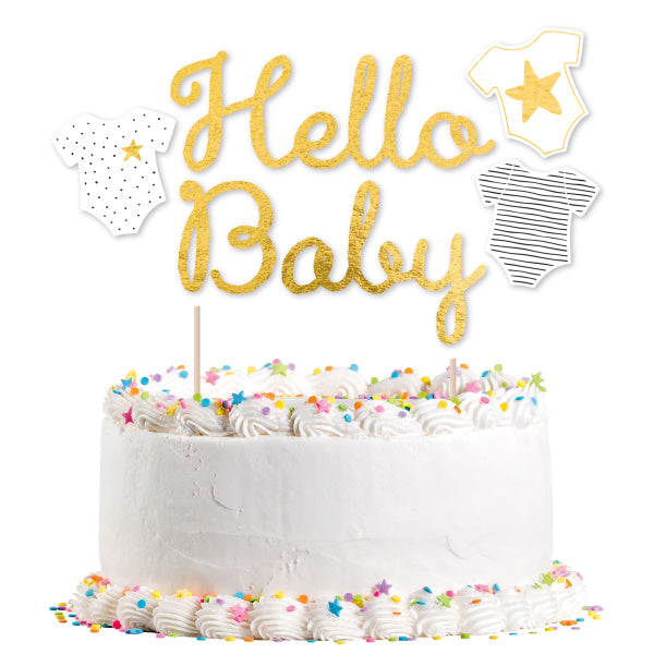 Topper na tort Hello Baby 18cm