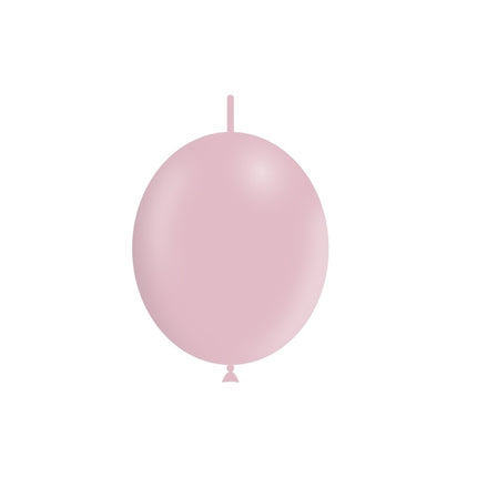 Jasnoróżowe balony z guzikami Pastel 30cm 50szt