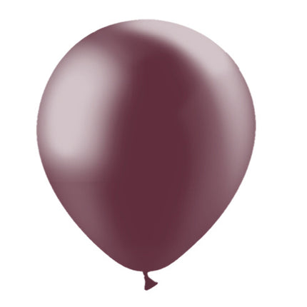 Balony Bordeaux Czerwone Metaliczne 30cm 10szt